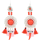 E-4244 4 Colors New Arrive Fashion Bohemian Bead Taasel Gem Dangle Earring for Women Party Accessories
