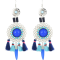 E-4244 4 Colors New Arrive Fashion Bohemian Bead Taasel Gem Dangle Earring for Women Party Accessories