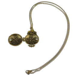 N-3275 New Vintage Long Chain Gem Pendant Necklace For Women