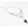 N-6000 Fashion Bohemian Style Metal Alloy Chain Rhinestone Drop Pendant Necklace for Women Jewelry