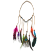 F-0452 Fashion Handmade Ethnic Gypsy Rope Colorful  Feather Hairbands Women Boho  Hairband Hair Accessory