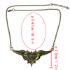 N-4836 N-4805 2 Styles Vintage Rhinestone Heart Shape Pendant Necklaces for Women Party Birthday Gift