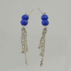 N-5282 New Fashion Alloy Chain Blue Stone Natural Stone Pendant Necklace Earrings Jewelry Set