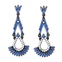 E-3530 New Fashion Triangle Ear jewelry Bead Tassel Pendant Earrings For Women
