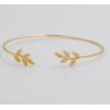 B-0596 New Gold Plated Chain Leaf Bracelet Summer
