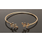B-0596 New Gold Plated Chain Leaf Bracelet Summer
