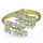 B-0445 New Gold Silver Plated Chain Rhinestone Bracelet Summer