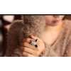 R-0742 New Fashion Rabbit Gold Plated Alloy Ring