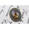 R-0806 New Fashion Round Gold Plated Alloy Ring