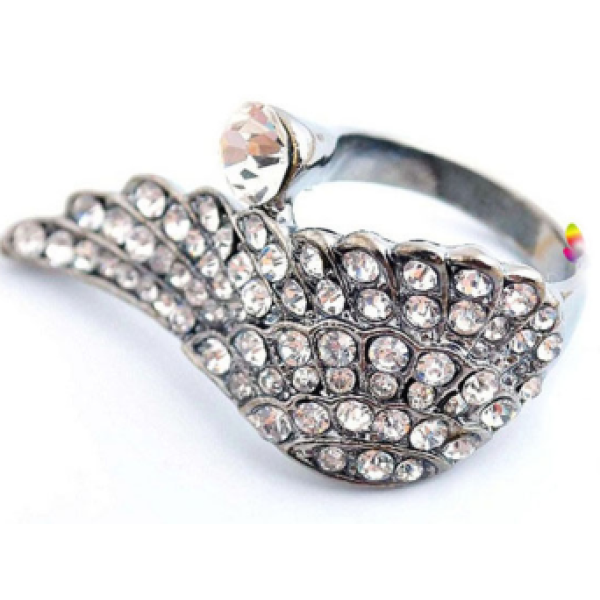 R-1078 New Fashion Round Silver Plated Alloy Ring