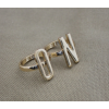 R-1184 New Fashion OFF ON Shape Gold Alloy Ring