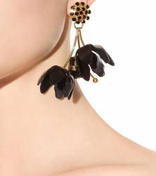 E-4265 Vintage Gold Plated Drop Earrings Crystal Charm Earring for Women Jewelry