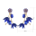 E-4265 Vintage Gold Plated Drop Earrings Crystal Charm Earring for Women Jewelry
