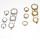 R-1474 6 Pcs/Set Pearl Antique Silver Gold Rhinestone Knuckle Midi Finger Rings Set for Women Jewelry