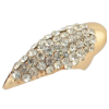 R-1006/1069/1019 Vintage Silver Gold Bronze Metal Rhinestone Paw Shape Rhinestone Rings for Women Bohemian Fashion Accssories
