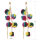E-4262 Fashion Bohemian Colorful Bead Drop Earrings Party Gold Plated Jewelry