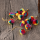 E-4262 Fashion Bohemian Colorful Bead Drop Earrings Party Gold Plated Jewelry
