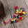 E-4262 Fashion Bohemian Colorful Bead Drop Earrings Party Gold Plated Jewelry