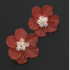 E-4788 Korean Style Fashion Jewelry Crystal Flower Stud Earrings For Women