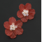 E-4788 Korean Style Fashion Jewelry Crystal Flower Stud Earrings For Women