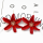 E-5277 Fashion Exaggerated Style Flower Shape Alloy Fish Hook Earrings for Women Jewelry