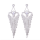 E-5281 Fashion Silver Gold Metal Full Rhinestone Tassel Drop Earrings For Women Wedding Party Jewelry