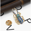 P-0436 Vintage Style Bronze Alloy Dragonfly Insect Grass Pin Brooch