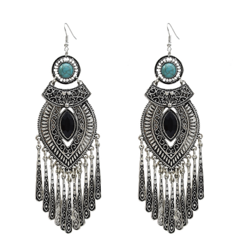 E-5304 Vintage Drop Dangle Earring Zamak Tassel Statement Earring for Women Indian Party Jewelry