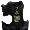 E-5309 New Arriva Bohemian Dangle Drop Women shaped Turquoise Earrings for Women Jewelry