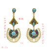 E-5309 New Arriva Bohemian Dangle Drop Women shaped Turquoise Earrings for Women Jewelry