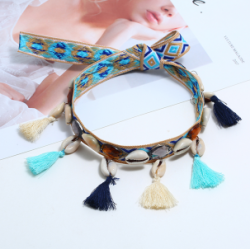 N-7231 Fashion Zircon Beach Sea Shell Necklace Summer Style Necklace for For Women Jewerly