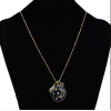 N-7233 Star Moon Beads Long Chain Necklace Women's Party Gift Jewelry