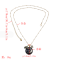 N-7233 Star Moon Beads Long Chain Necklace Women's Party Gift Jewelry