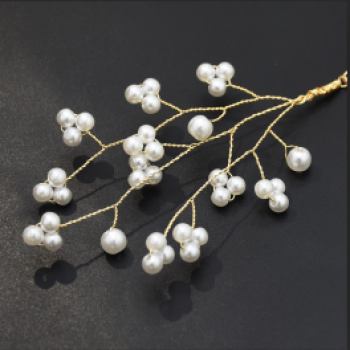 E-5337 Fashion Simple Twig Pearl Beaded Flower Pendant Earrings Jewelry For Women Design