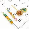 F-0654  3pcs/set Fashion Golden Pineapple Shape Rhinestone Hairpin Female Hairpin Hair Accessories