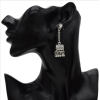 E-5348  Bohemia Vintage Indian Silver Gold Plated Zamak Bells Tassel Earrings For Women Ethnic Jewellry