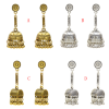E-5348  Bohemia Vintage Indian Silver Gold Plated Zamak Bells Tassel Earrings For Women Ethnic Jewellry