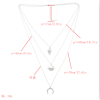 N-7246  3 Style Simple Silver Gold Alloy Shell Statement Multi-layer Chain Necklace Female Fashion Jewelry