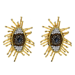 E-5361 Fashion Devil's Eye Small Beads Summer Style Earrings Female Wedding Party Jewelry