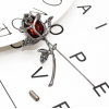 P-0437  3 Color Women Silver Metal  Flower Brooch Pins Shirt Dress Clothes Fashion Accessories
