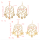 E-5377  2 Style Trendy Big Gold Metal Natural Sea Shell Starfish Pendant Drop Earrings for Women Beach Party Jewelry