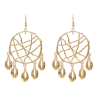 E-5377  2 Style Trendy Big Gold Metal Natural Sea Shell Starfish Pendant Drop Earrings for Women Beach Party Jewelry