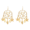 E-5377  2 Style Trendy Big Gold Metal Natural Sea Shell Starfish Pendant Drop Earrings for Women Beach Party Jewelry