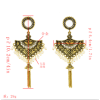 E-5387 Indian Vintage Gold Silver Bell Tassel Statement Jhumka Earrings For Women Party Jewelry