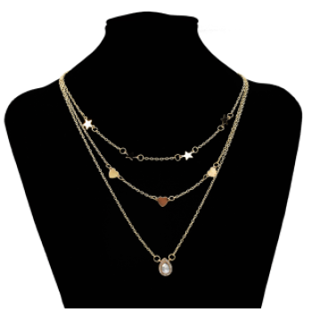 N-7267 2 Styles Multi-layer Sea Shell Pendant Necklaces For Girls Party Summer Women Jewelry