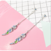 E-5412  N-7280 Gold Silver Leaf Statement Pendant Necklace Earrings Bridal Wedding Party Jewelry