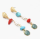 E-5415 Bohemian Metal Turquoise Pearl Alloy Shell Pendant Drop Hoop Earrings for Women Summer Beach Jewelry