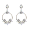 E-5467 Big Hoop Round Circle Crystal Pendant Drop Earrings For Women Wedding Statement Earrings Jewelry Gifts
