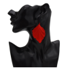 E-5474 Alloy Novelty Maple Leaf Earrings for Women Ladies Big Dangle Drop Earrings