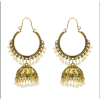 E-5506 Classic Big Bells Pendant Indian Earrings Women Bohemia Ethnic Metal Geometric Drop Earring